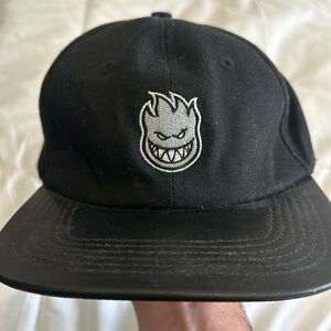 Spitfire leather brim leather strap